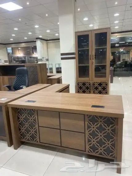 مكتب سكرتارية طقم عصرية فخم طاولة اجتماع محطة العمل موظفين 25