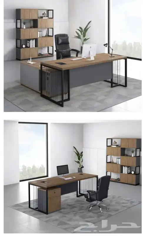 مكتب سكرتارية طقم عصرية فخم طاولة اجتماع محطة العمل موظفين 3