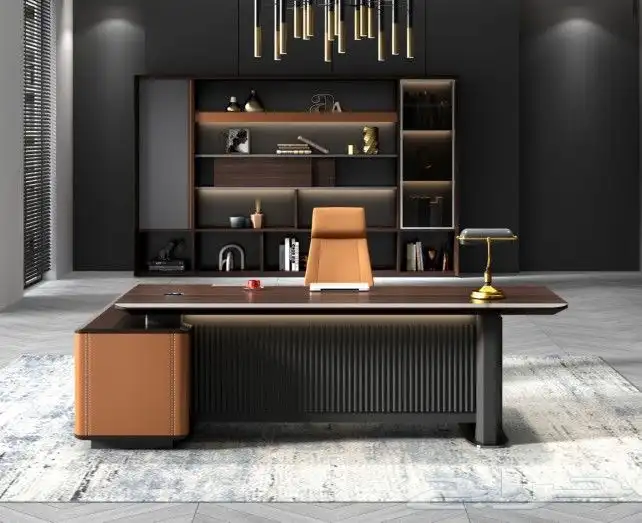 مكتب سكرتارية طقم عصرية فخم طاولة اجتماع محطة العمل موظفين 2