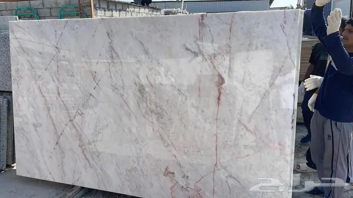 رخام Thassos كريستال يوناني 20مم نوعيه فاخره Rosa Arora 14