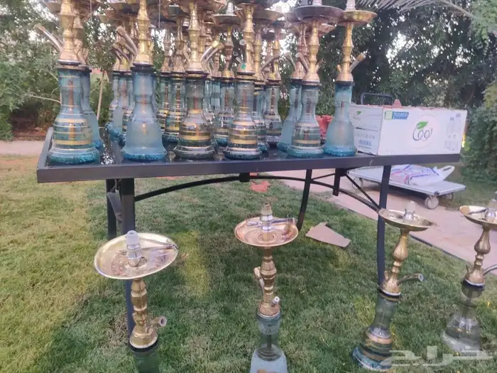 يوجد لدينا شيش بجميع النكهات مع معلم شيش 1