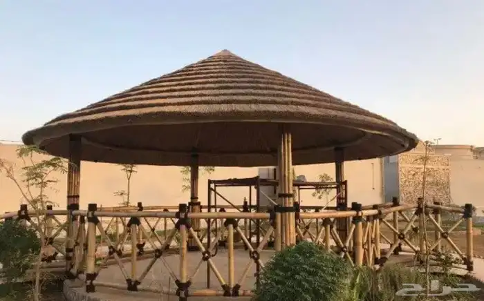 مظلات البامبو والقش والخيزران والسعف 11