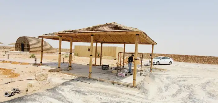 مظلات البامبو والقش والخيزران والسعف 14