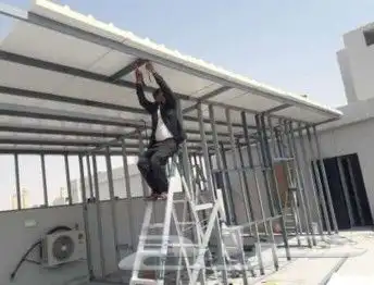 اسقف بنل عازل حراري ومائي مستودعات هناجر مظلات وسواتر وجلسات 5