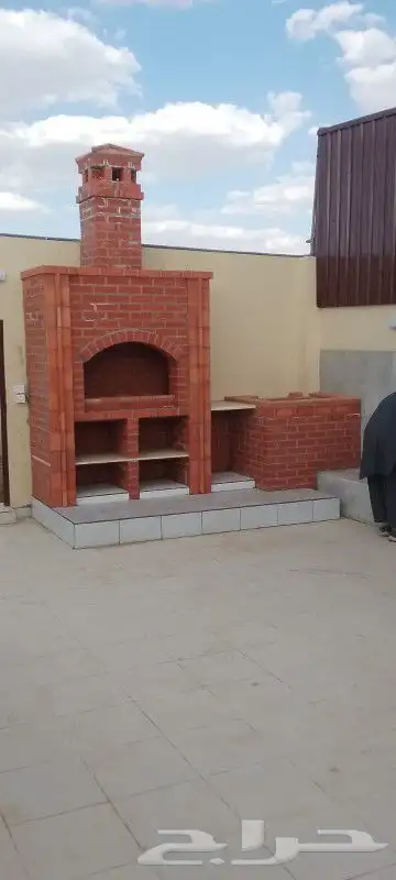 مشب نار قرميد جمالون قماش ملكي 6