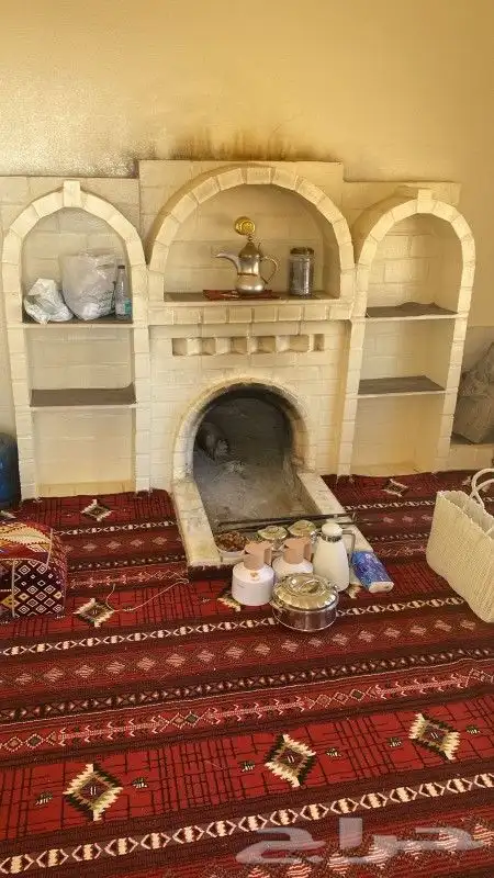 مشب نار قرميد جمالون قماش ملكي 1