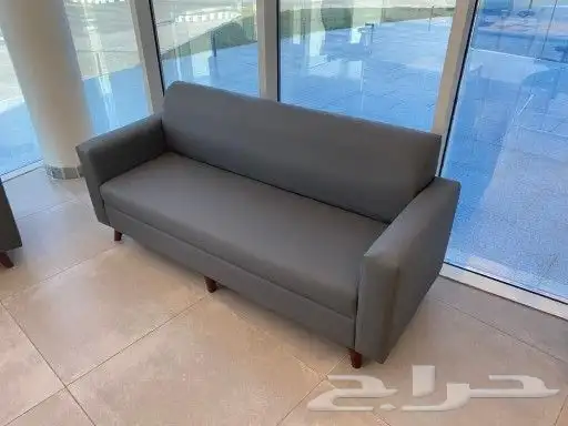 كنب مكتبى جلد جديد و كراسي انتظار فخم 0