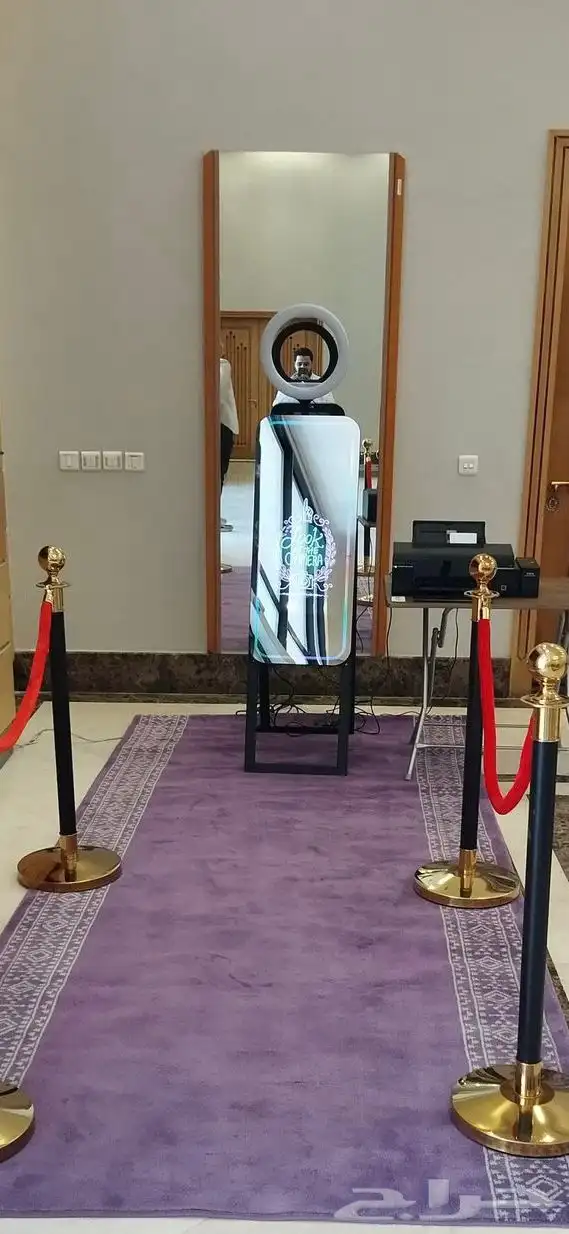 منصة فوتوبوث تصوير تفاعلية طباعة فورية عالية الجودة 0