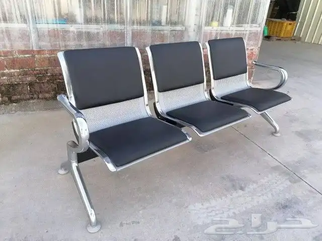 كنب مكتبى جلد جديد و كراسي انتظار فخم 9