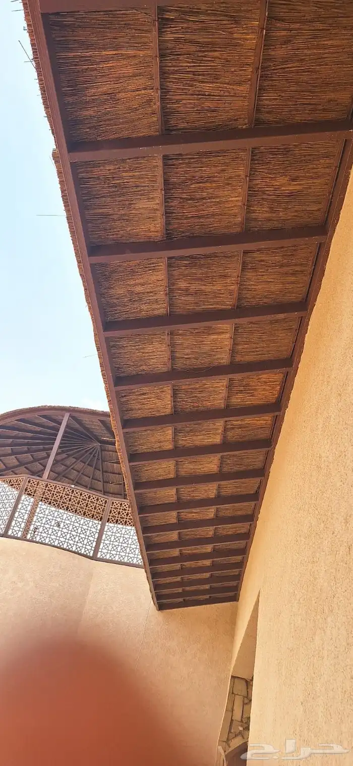 مظلات البامبو والقش والخيزران والسعف 3