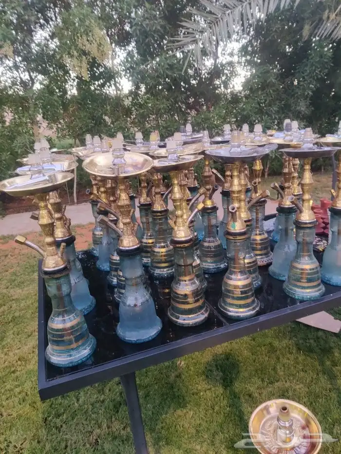 يوجد لدينا شيش بجميع النكهات مع معلم شيش 0