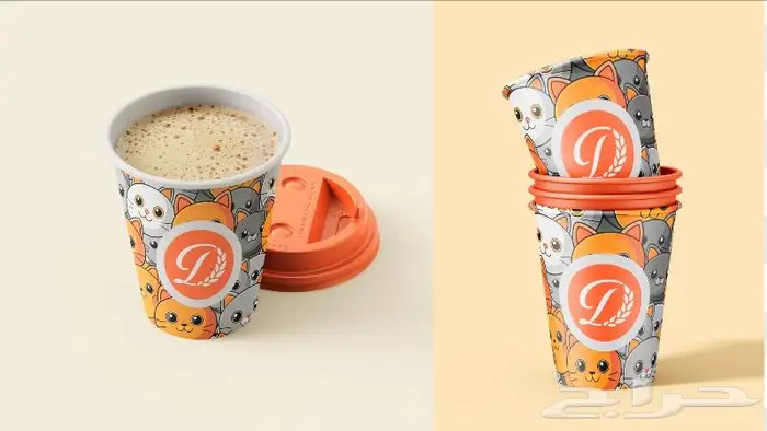 طباعة أكواب كرتون وبلاستيك 3
