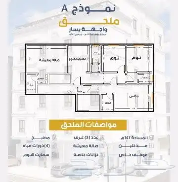شقق 2و3و4 غرف وملاحق للاستثمار في السلامه تحت الإنشاء كاش 7