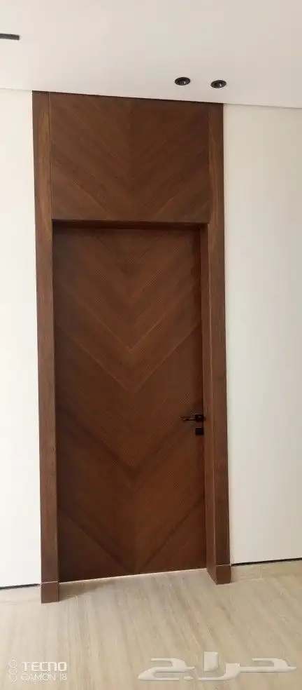 نجار ابواب خشب باب دبل بي سي 6