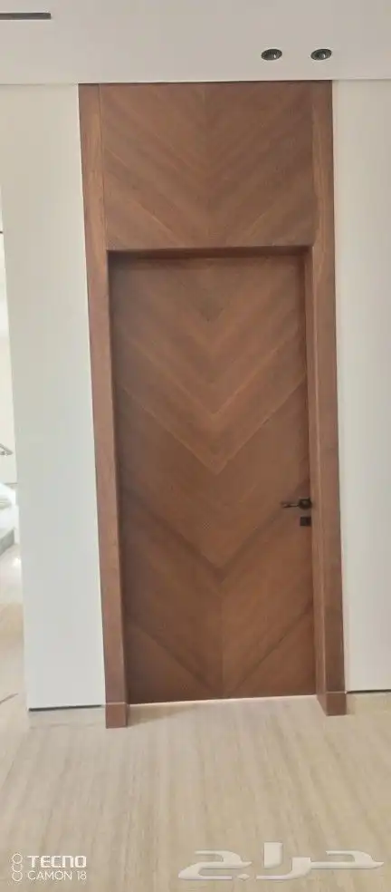 نجار ابواب خشب باب دبل بي سي 5