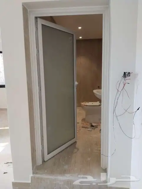 ابواب المنيوم زجاج سكريت عمل درجه اولى 0