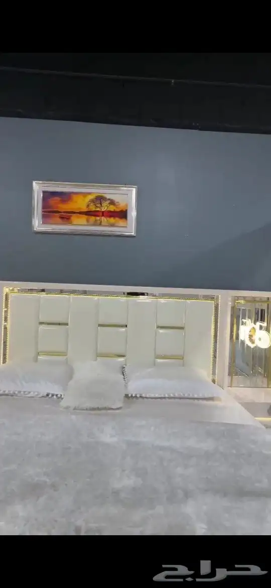 اجمل غرف نوم مع اناره رومنسيه 7