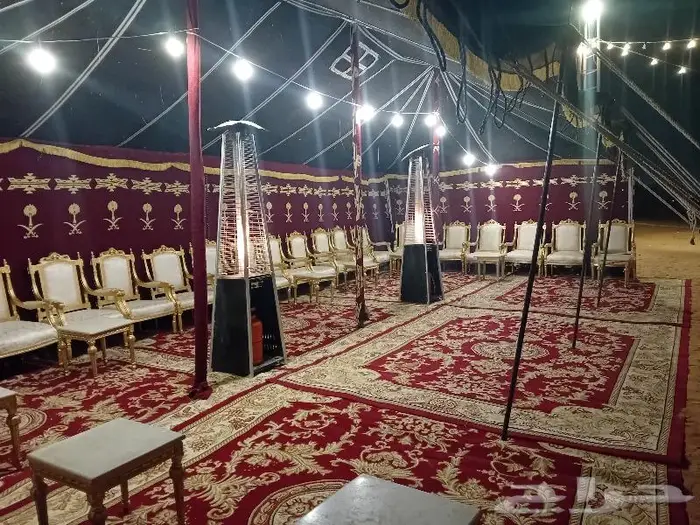 تاجير خيام وبيوت شعر دفايات غاز كراسي وطاولات جميع الانواع 8
