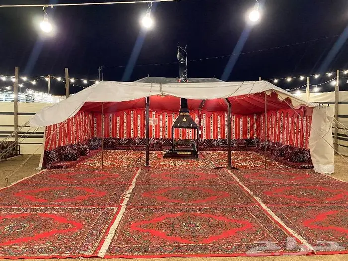 خيمه ب 100 وخيمه ب 200 مع المشب ومع الحمام 7