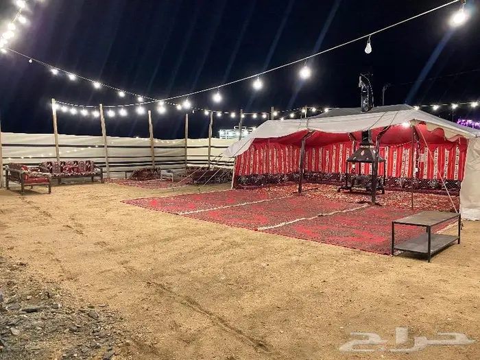 خيمه ب 100 وخيمه ب 200 مع المشب ومع الحمام 8