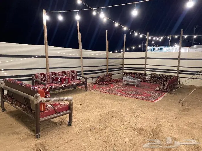 خيمه ب 100 وخيمه ب 200 مع المشب ومع الحمام 12