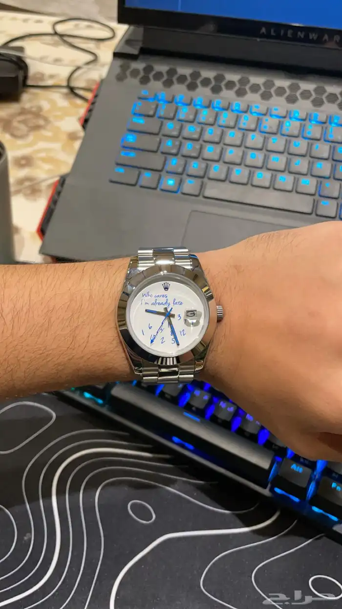 Rolex  who cares I m already late  ساعه روليكس 1