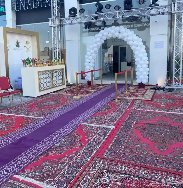 تأجير خيام وجلسات شعبيه وطاولات وكراسي وخدمة ضيافة وافتتاح 3