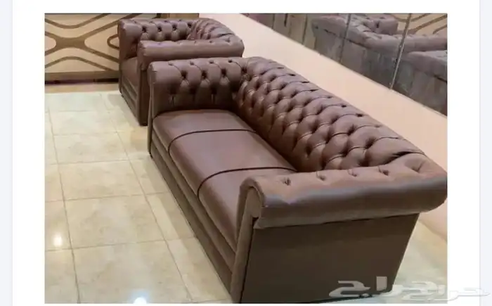 كنب جديدة مكتبي كل الوان طاولة اجتماع كراسي انتظار 3 مقعد 3