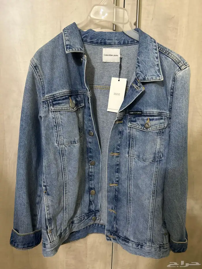 جاكيت دنيم ثقيل كالفن كلاين اصلي جديد للبيع 0
