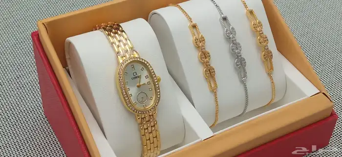 طقم ساعه نسائي فخم 6