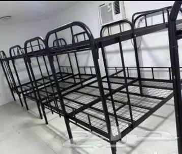 سراير حديد دورين دوار واحد مراتب بطانيات شراشف مخدات 0