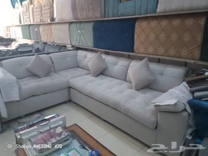 مفروشات الرياض  تفصيل جميع انواع الكنب والجلسات الارضي والست 17