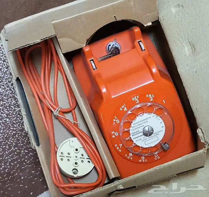 هاتف أبو قرص اريكسون فرنسي 1979 جديد بالكرتون 1