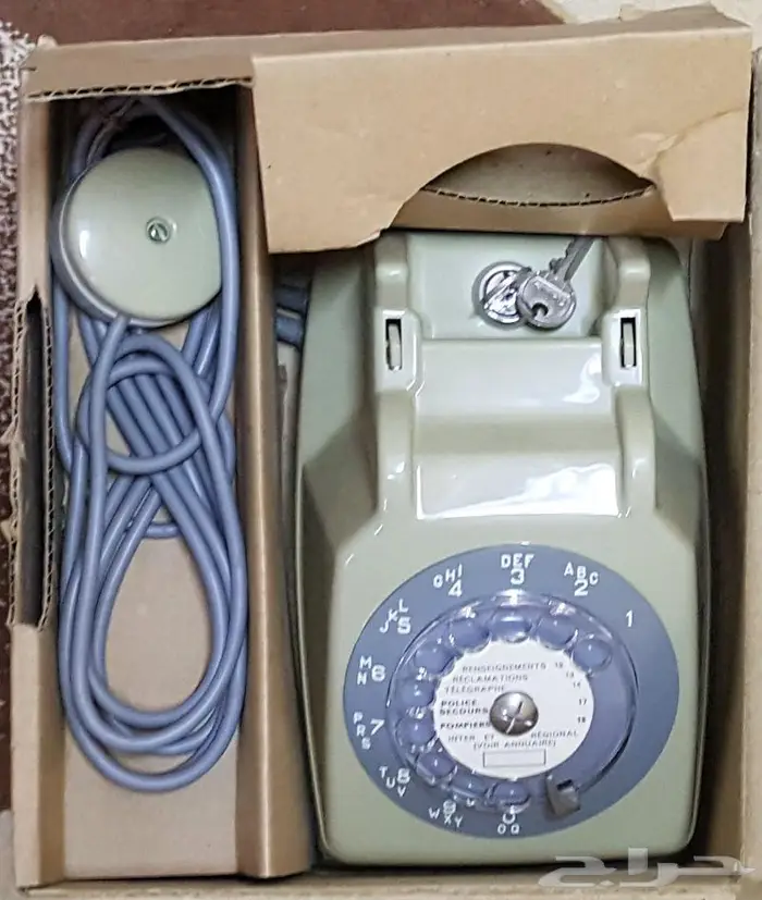 هاتف أبو قرص اريكسون فرنسي 1979 جديد بالكرتون 2