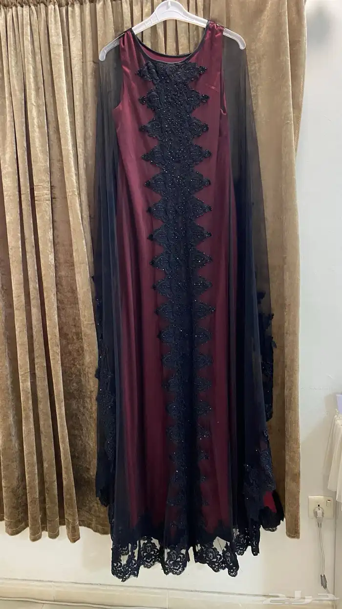 فستان سهره احمر عنابي للبيع 1