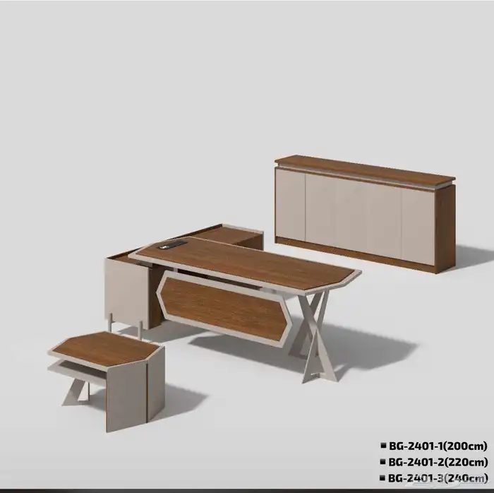 مكتب مدير إدارة اثاث المكتبي فخم و مودرن تركي و صيني طقم 9