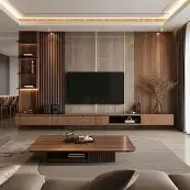 شيبور ديكور تلفزيون بديل خشب 5