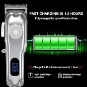 ماكينة حلاقة شعر كهربائية احترافية احترافية للرجال مع شاشة L 7