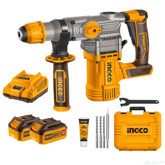 درل هلتي تخريم وتكسير بطاريه Cordless Rotary Hammer 5