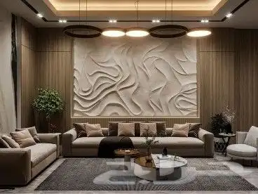 ديكورات خشبية ولوحات جدارية 3d حفر cnc 14