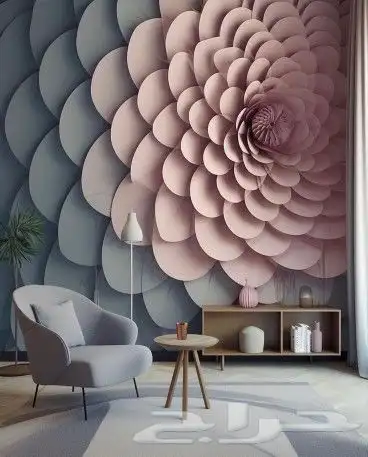 ديكورات خشبية ولوحات جدارية 3d حفر cnc 34