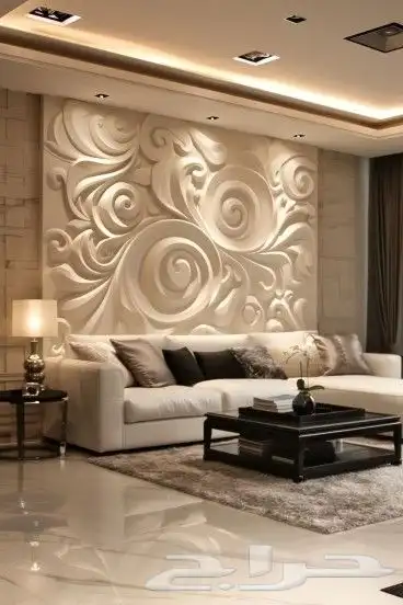 ديكورات خشبية ولوحات جدارية 3d حفر cnc 18