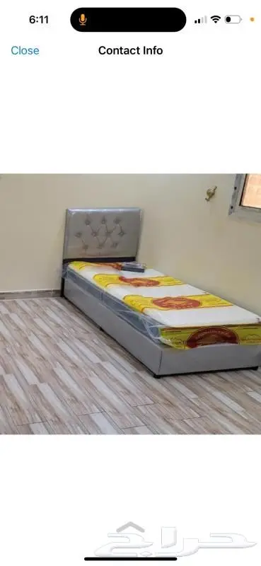 سرير دورين ودور دواليب حديد وخشب 3