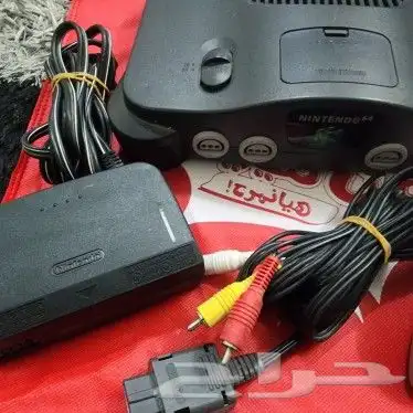 جهاز نتيندو 64 بحالة ممتازة nintendo 64 7