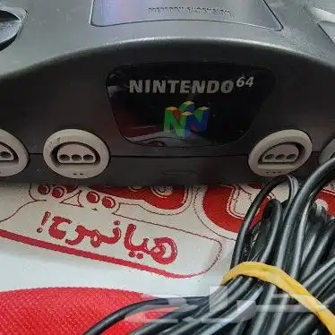 جهاز نتيندو 64 بحالة ممتازة nintendo 64 5