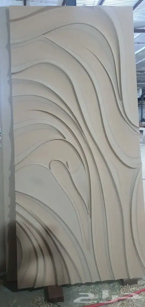 ديكورات خشبية ولوحات جدارية 3d حفر cnc 4