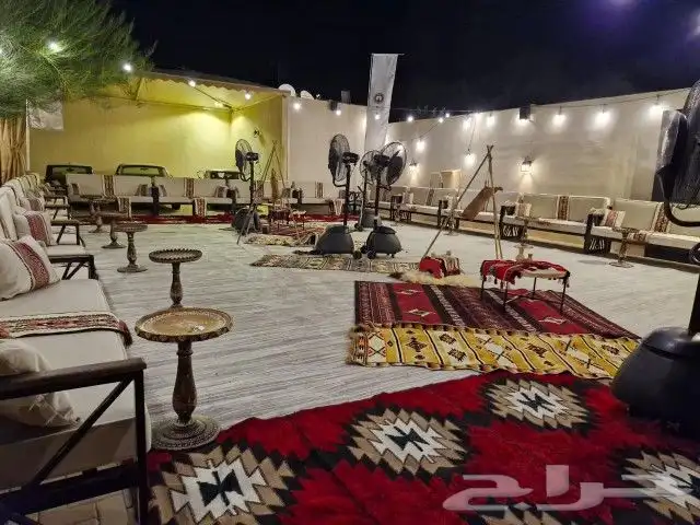 تأجير كنب كراسي طاولات خيام جلسات زل مكيفات دفايات سماعات 6