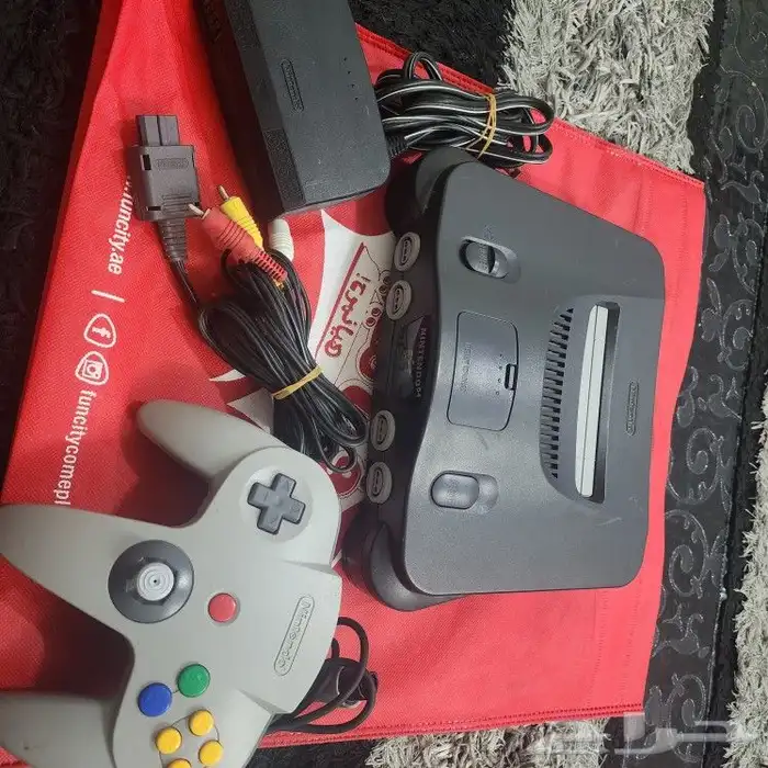 جهاز نتيندو 64 بحالة ممتازة nintendo 64 0