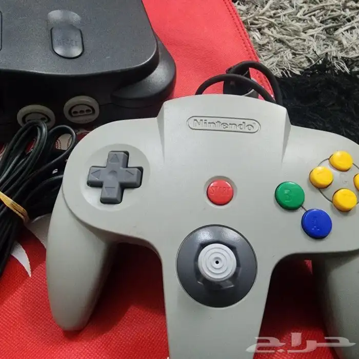 جهاز نتيندو 64 بحالة ممتازة nintendo 64 3