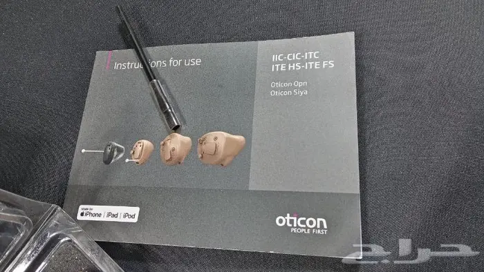 سماعات اذن طبية oticon نظيفة ( تشتغل بلوتوث ) 47 قناة 4